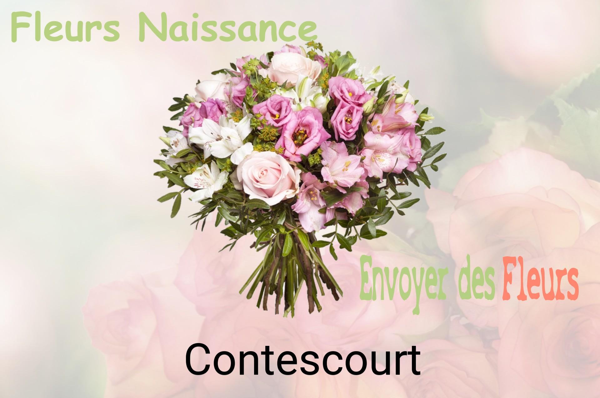 Bouquet de fleurs de naissance livré à Contescourt